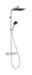Du&scaron;o komplektas Hansgrohe Activera Q Showerpipe 290/180 1jet, EcoSmart with Ecostat Fine, 28748000, chrome