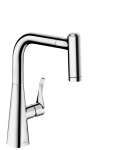 Virtuvinis mai&scaron;ytuvas su i&scaron;traukiama žarna Hansgrohe Metris M71 73823000