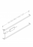 Stalčių ap&scaron;vietimas spintelei Kame Duet AC1312/60, 60 cm
