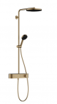 Termostatinė du&scaron;o sistema Hansgrohe Pulsify S, 260 1jet EcoSmart, 24221140, &scaron;lifuotos bronzos