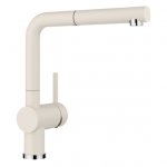Virtuvinis mai&scaron;ytuvas Blanco LINUS-S Silgranit Look, 526959, su i&scaron;traukiama žarna, &scaron;velniai balta