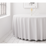 Apvali staltiesė Restly Balta D320