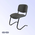 Kėdė Henris ISO NEW, tamsiai pilka su juodu rėmu