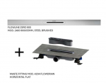 Du&scaron;o latakas Kaldawei FLOWLINE ZERO 900x55mm, steel brushed + Sifonas du&scaron;o latakui FlowDrain horizontalus (pažemintas) 940000010930 +687744810000