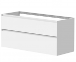 Spintelė po dvigubu praustuvu Kame LOFT, BUD/12-3DR/D02-LFT, 120 cm, Matinė balta