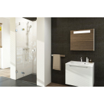 Du&scaron;o durys RAVAK BSD2-100 A-L chromas+stiklas Transparent 0ULAAA00Z1+D01000A086