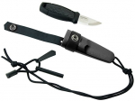 Morakniv&reg; Eldris peilis ant kaklo, juodas, "Fire Starter" rinkinys