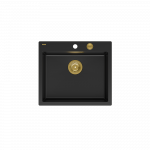 Plautuvė Quadron MORGAN 110, HB8304U7-G1_P2O, anglies juoda