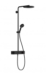 Termostatinė du&scaron;o sistema Hansgrohe Pulsify S, 260 1jet EcoSmart, 24221670, juoda matinė