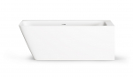 Kampinė vonia PAA Quadro Corner A 1600x750, VAQUACOSA/00