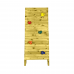 Medinė laipiojimo sienelė su 5 vnt kybių, 164 x 70 cm