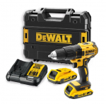 Akumuliatorinis suktuvas-gręžtuvas DEWALT DCD777D2T-QW, 18 V, 2 x 2,0 Ah Li-ion, 65 Nm