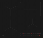 Įmontuojama indukcinė kaitlentė AEG 5000, SaphirMatt SE, Hob2Hood, TO64IC0FIT, 60 cm