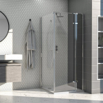 Du&scaron;o kabina AQUALUX Hinged DW 80x80, de&scaron;ininė