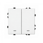 Dvipolis i&scaron;manus mechaninis jungiklis Feelspot FSMJZ2W Zigbee, Tuya, 1000W, baltas