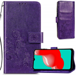 Dėklas Flower Book Samsung A155 A15 4G/A156 A15 5G violetinis