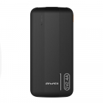 I&scaron;orinė baterija Power Bank Awei P20K 5V/2.4A 10000mAh juoda