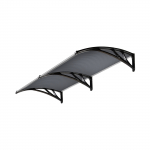 Durų stogelis 120x210 cm, tamsintas pilkai