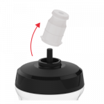 ZEFAL SENSE SOFT 80 gertuvė su dangteliu, balta