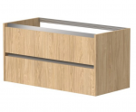 Spintelė po stalvir&scaron;iu KAME CITY, BUC/12-3DR/35P1, aliuminio profiliai, 120 cm, &Scaron;viesus ąžuolas