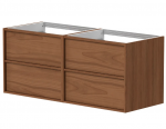 Vonios spintelė Kame HOME, BUDC/12-3DR-DB/N11-HM, 120 cm, Varinio ąžuolo faneruotė