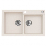 Granitinė plautuvė ALVEUS ROCK 90 11, balta