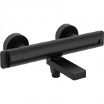 Termostatinis vonios mai&scaron;ytuvas sukiojamu snapu Deante BCH N1BT, juodas matinis