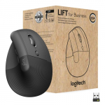 Pelė Logitech Lift for Business De&scaron;inės rankos RD belaidis ry&scaron;ys + Bluetooth Optinis