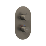 Potinkinis termostatinis mai&scaron;ytuvas Ravak Espirit ES 063.20GB.O2.RB07C X070323, grafito (be potinkinės dėžutės)