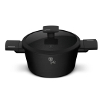 Puodas su dangčiu Berlinger Haus Mate Black, BH/8187N, 20 cm, 2,5 l