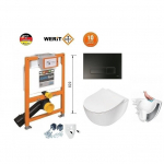 Pažemintas potinkinis wc rėmas su klozetu Werit + Deante Peonia Rimles 167-32003838-00-00+173-30010000-00+174-91300000-00+Felder+CDE_6ZPW+CDE_6SOZ