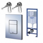 Potinkinis WC rėmas su nuleidimo klavi&scaron;u Grohe 3in1 Rapid SL 38772001