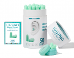 Ausų ki&scaron;tukai HASPRO TUBE50 MINT, 50 porų, EPUF5051