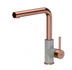 Plautuvės mai&scaron;ytuvas su i&scaron;traukiama žarna Quadron Angelina BW6003PVDBSC1/U5, vario/pilka