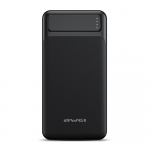 I&scaron;orinė baterija Power Bank Awei P6K 5V/2.1A 20000mAh juoda