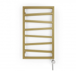 Elektrinis rank&scaron;luosčių džiovintuvas Terma ZigZag, 835x500 mm, aukso, kaitinimo elementas de&scaron;inėje