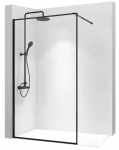 Du&scaron;o sienelė Rea Bler Walk-in, 80 cm x 195 cm, skaidri/juoda
