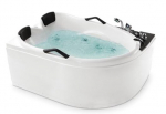 Masažinė vonia SERIN EU-026B kairinė su vandens ir oro masažu, vandens &scaron;ildytuvu