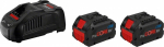 Pradžios komplektas Bosch 2 x ProCORE18V 8.0Ah + 1 x GAL 1880 CV Professional 1600A01C4K