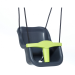 Vaiki&scaron;kos sūpynės su apsauga, antracito su &scaron;viesiai žalia