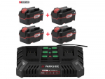 Akumuliatoriaus ir įkroviklio komplektas Parkside 12V xTeam, PDSLG 12 A2 ( 4,5 A ) + 4 vnt. X 20V Team (20 V. &ndash; 4,0 Ah), PAP 20 B3, 80001157