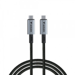 Verbatim 31847 Sync & Charge Kabelis USB-C į USB-C 240W 40Gbps 120cm, Pilka/Juoda