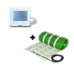Grindinio &scaron;ildymo tinklelis Wellmo MAT + programuojamas termostatas Feelspot WTH-51.36 NEW