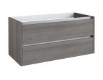 Apatinė spintelė po stalvir&scaron;iu Kame City BUC/10-3DR/11P1, Pilkas uosis, 100 cm
