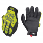 Pir&scaron;tinės  MECHANIX ORIGINAL HI-VIZ geltonos XL dydis. Velcro, dirbtinė oda, TrekDry&reg;, &scaron;viesą atspindintys užra&scaron;ai