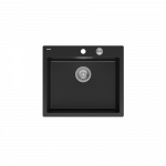 Plautuvė Quadron MORGAN 110, HB8304U7-BS_P2O, anglies juoda