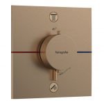 Potinkinis termostatinis mai&scaron;ytuvas Hansgrohe ShowerSelect Comfort E, 15572140, &scaron;lifuotos bronzos