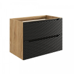 Apatinė spintelė Comad Ocean Black 82-80-2S, 80 cm, juoda
