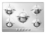 Įmontuojama dujinė kaitlentė Smeg P705ES