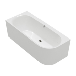 Vonia Villeroy&Boch Oberon 2.1 UBQ180OBN9CL00VD01, 180x80 kairė pusė prie sienos